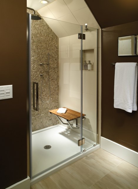 Shower with Teak Seat
