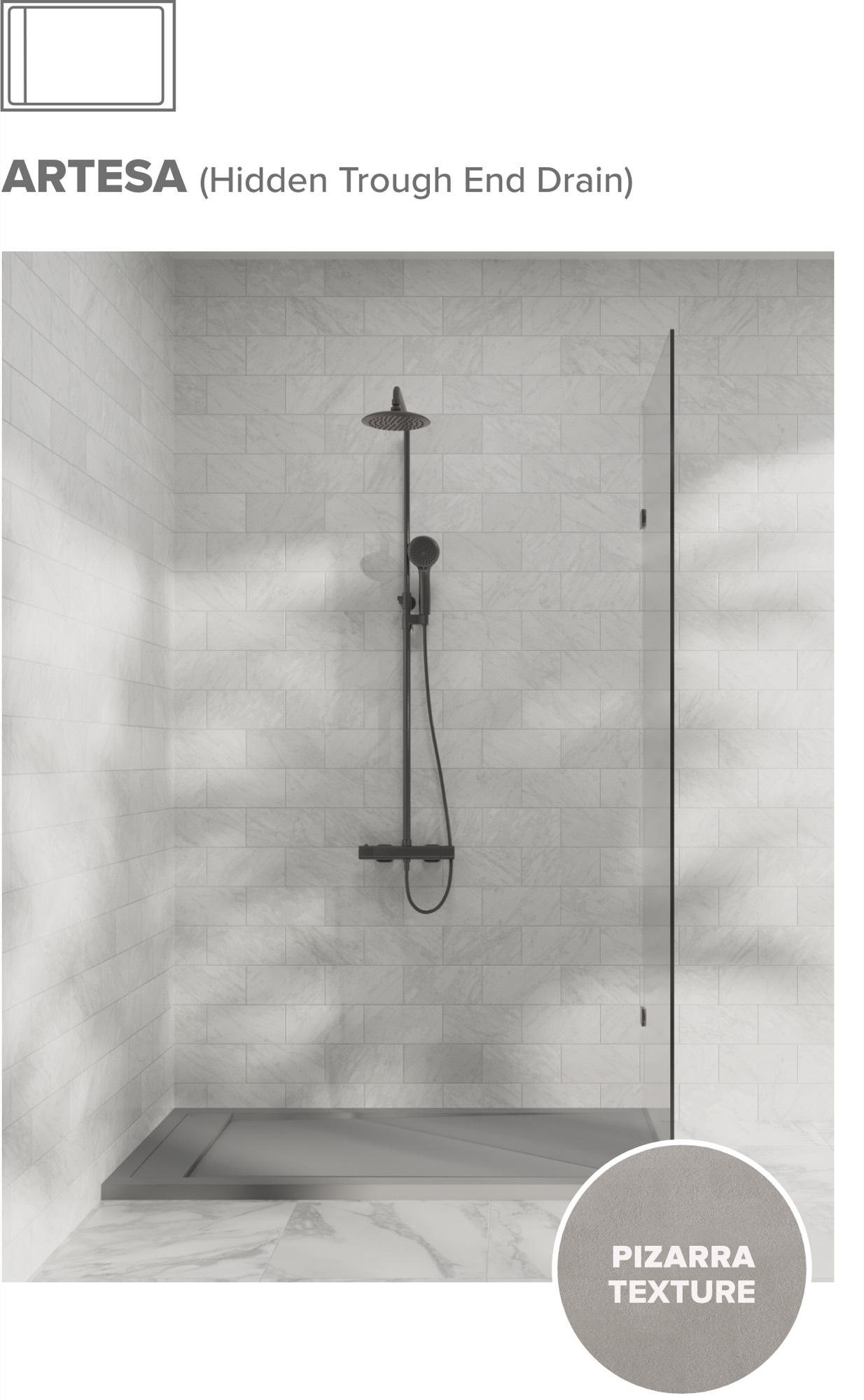 Acquabella Shower Base Colors – Artesa New