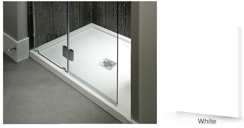 MTI Solutions Shower Base Colors – Showerbase Color Designer White