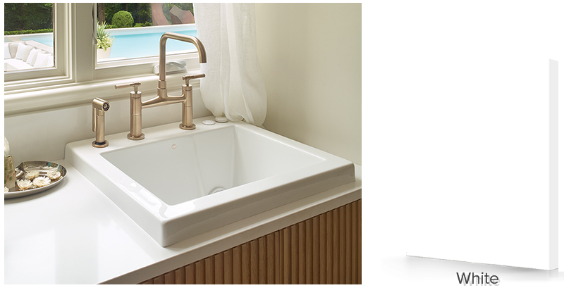 MTI Solutions Collection Sink Colors – Sink Color Designer White