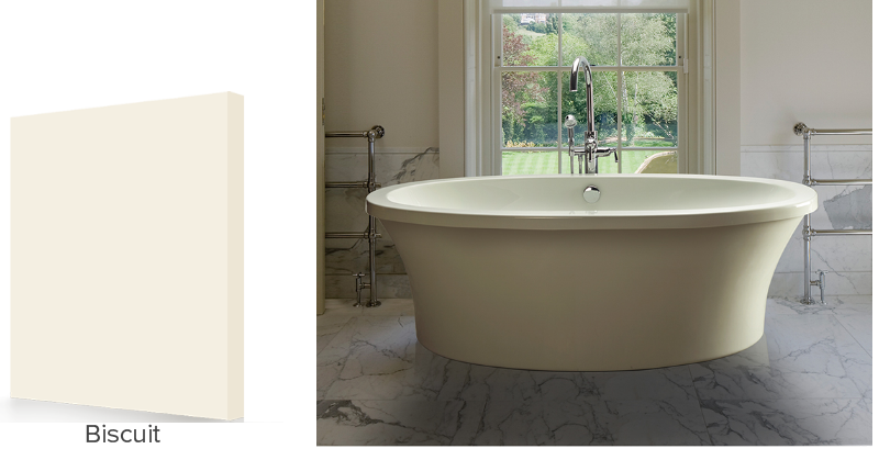 Reliance Tub Colors – Tub Color Basics Biscuit