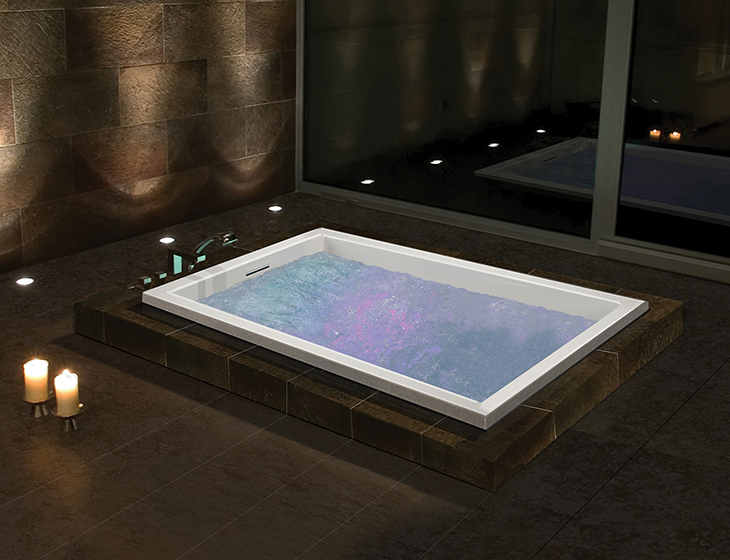 Andrea® 11 101 drop-in soaking, air bath & whirlpool tub