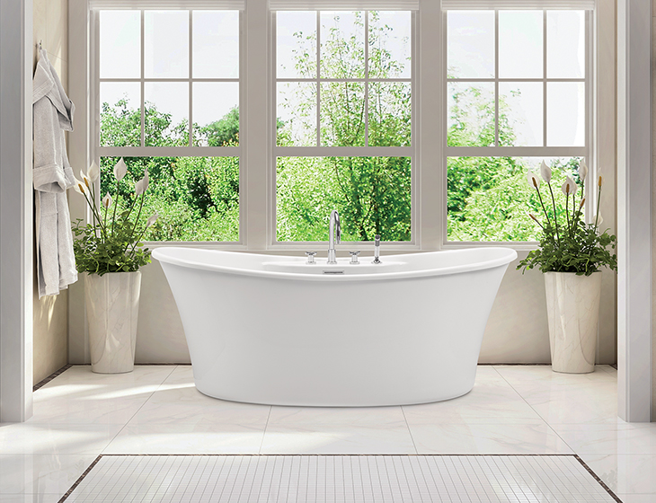 Loretta 3 265 freestanding soaking & air bath tub