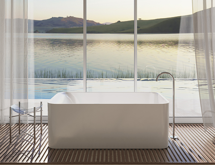 Almaza 412 freestanding soaking & air bath tub