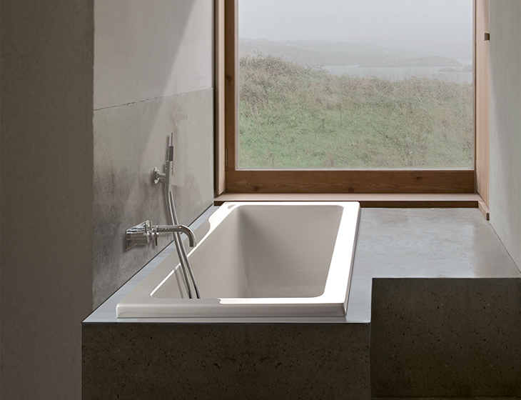 Andrea® 5 95 drop-in soaking, air bath & whirlpool tub