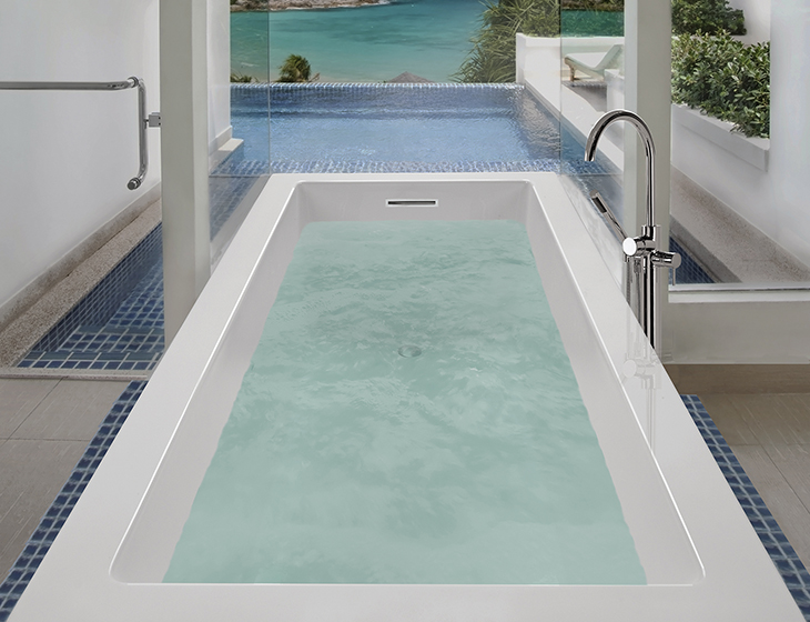 Air bath — warm air rising through bath water