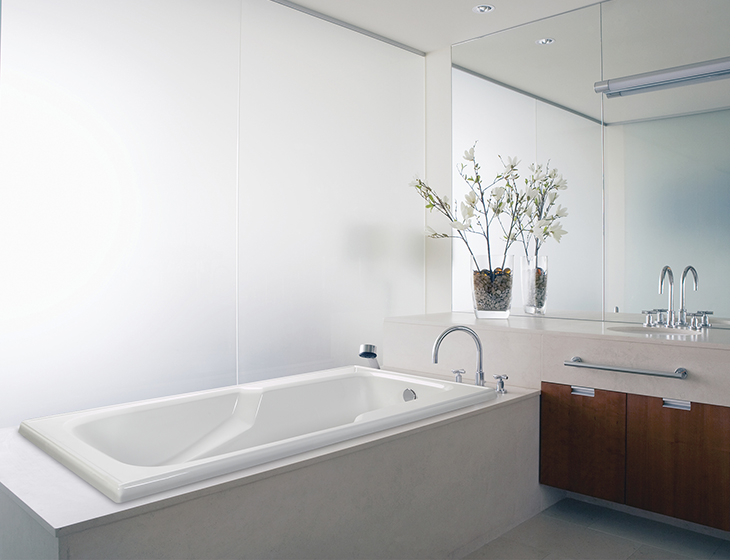 Wyndham 4 Drop In Tub With Armrest