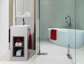Elena 220 freestanding soaking & air bath tub