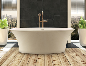Charlotte 1 400 freestanding soaking & air bath tub