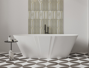 Magda 414 freestanding soaking & air bath tub