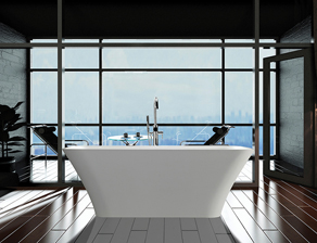 Addison Bathtub Apartment View