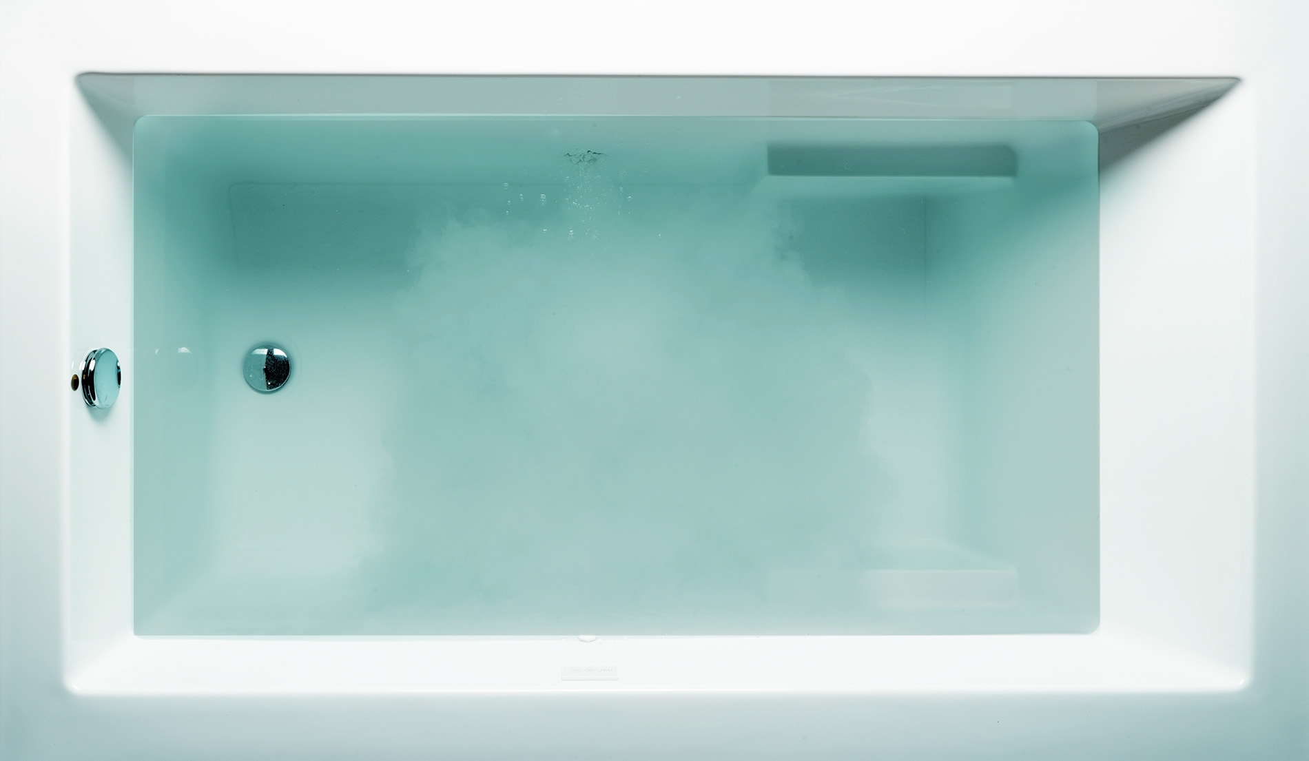 Microbubbles — milky oxygen-rich bath water